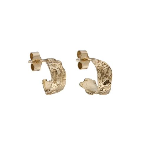 Mini Oak Hoops, Issy White, tomfoolery