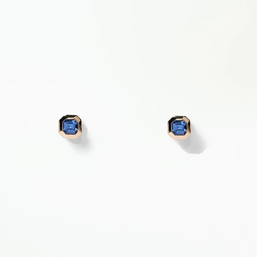 Asscher Sapphire Studs, WWAKE, tomfoolery