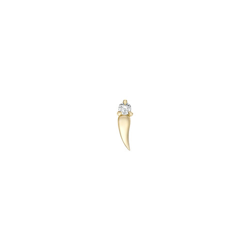 Flicker Round Diamond Stud, metier by tomfoolery, tomfoolery