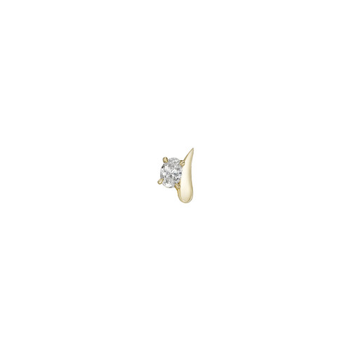 Flicker Oval Diamond Stud, metier by tomfoolery, tomfoolery