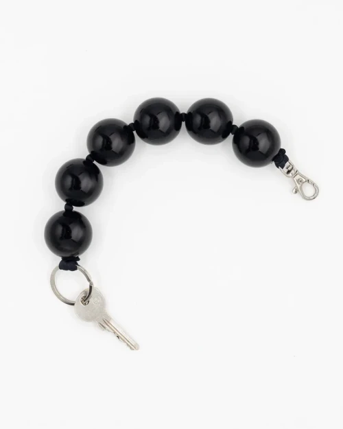 Black XL Perlen Keychain, Ina Seifart, tomfoolery