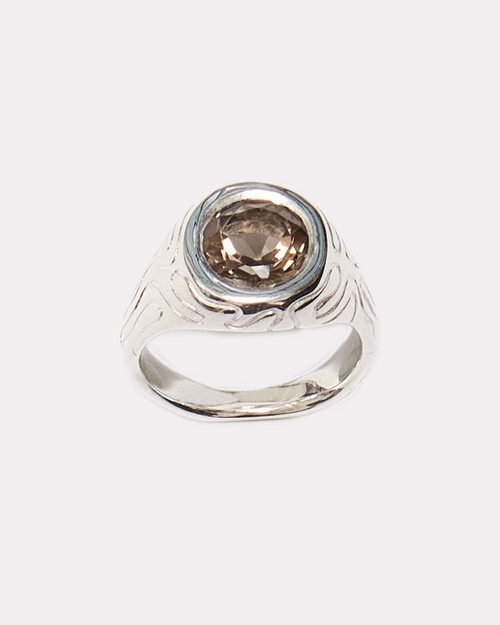 Smoky Quartz Island Ring, octi, tomfoolery