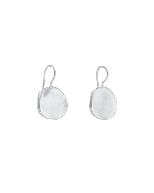 Tomfoolery, Medium Silver Ibiza Disc Earrings, Karen Hallam
