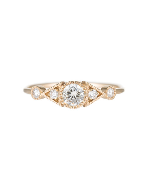 Tomfoolery; Diamond Due Deco Spear Ring, Jennie Kwon