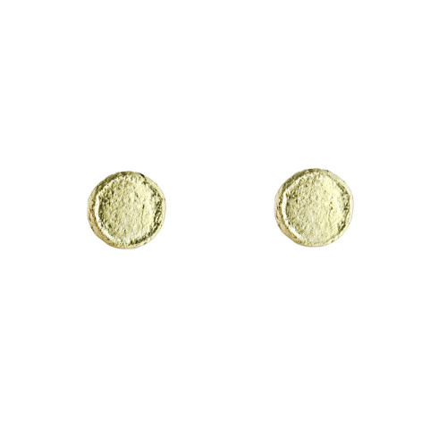 Tomfoolery, Emily Collins, Small Gold Circle Stud Earrings