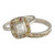 Muse by tomfoolery, 18ct White Gold Puzzle Rose Cut Grey Diamond Sunshine Ring, Tomfoolery