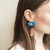 Turquoise Coiled Cluster Earrings