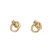 Tomfoolery, Gold Squiggle Knot Earrings, Karen Hallam