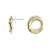 Tomfoolery; Silver Gold and Diamond Wrap Studs, Shimara Carlow