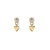 Sofia Zakia, Diamond Baby Heart Earrings, Tomfoolery