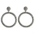 tomfoolery Circular Drop Crystal Earrings