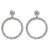 tomfoolery Circular Drop Crystal Earrings