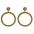 tomfoolery Circular Drop Crystal Earrings
