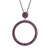 tomfoolery Circular Drop Crystal Pendant