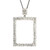 tomfoolery Rectangular Drop Crystal Pendant