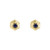 tomfoolery: Everyday by tomfoolery Hex Gold Plated Gem Studs