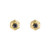 Hex Gold Plated Gem Studs