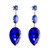 tomfoolery triple Drop Pear Crystal Earring