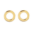 tomfoolery, Linear Large Circle Frame Studs, everyday by tomfoolery