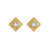 tomfoolery: Square Gold Plated Gemstone Studs by Everyday by tomfoolery
