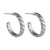 titinium 16mm Twisted Titanium Hoop Earrings