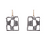 
Tomfoolery: London Pave Checkerboard Wire Earrings
