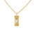 tomfoolery: Gold Plated Baguette Cut Gemstone Pendant, Everyday by tomfoolery 