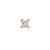 metier by tomfoolery, Claw Princess Studs, 9ct Yellow Gold