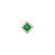metier by tomfoolery: Mini Bezel Princess Gemstone Studs