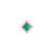 metier by tomfoolery: Mini Bezel Princess Gemstone Studs