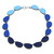 Reversible Blue and Yellow Curve Necklace