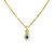 Tomfoolery: Gold Petite Round Gemstone Pendant, Everyday by tomfoolery