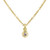 Tomfoolery: Gold Petite Round Gemstone Pendant, Everyday by tomfoolery