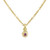 Tomfoolery: Gold Petite Round Gemstone Pendant, Everyday by tomfoolery