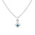 Tomfoolery: Silver Petite Square Gem Pendant, Everyday by tomfoolery