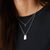 Tomfoolery: Silver Petite Square Gem Pendant, Everyday by tomfoolery