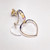 Pascale Monvoisin, Gabin No.2 Rainbow Sapphire & Gold Heart Hoop Earring, tomfoolery