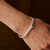 Tomfoolery; Silver Wide Flat Top Cuff, Tableau