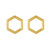 tomfoolery: Curve Hexagon Studs, Everyday by tomfoolery