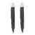 Tomfoolery, Rhodium Plated Silver Multi Chain Drop Earrings, Lindenau