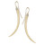 Gold Vermeil Diamond Long Tusk Earrings, Shaun Leane, Tomfoolery London