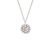 Silver Enclosed Circle Cluster Pendant Necklace, emily collins, tomfoolery