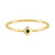 Gold Plated Petite Square Stacking Gem Ring
