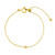 tomfoolery, Gold Plated Petite Circle Gem Bracelet, Everyday by tomfoolery 