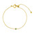 tomfoolery, Gold Plated Petite Circle Gem Bracelet, Everyday by tomfoolery 