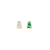 metier by tomfoolery: Bezel Mother of Pearl Mini Trapezoid Stud