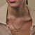 Mixed Cut Diamond Paperclip Chain Necklace