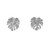 Monstera leaf studs by UK jewellery designer Amanda Coleman. Available to shop online at tomfoolerylondon.co.uk