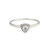 Triangle Halo Diamond Solitaire Ring by tf Diamonds - available at tomfoolery london