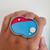 Intersecting Circles Art Ring by Elizabeth Jane Campbell available at tomfoolery London as a part of Art Ring 2021 exhibition.